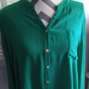 Green size 3 Chicos blouse